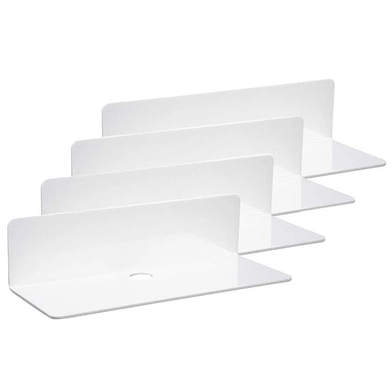 Acryl Drijvende Planken Set Van 4, Kleine Muur Display Plank Voor Bluetooth Speakers/Beveiligingscamera 'S: Default Title