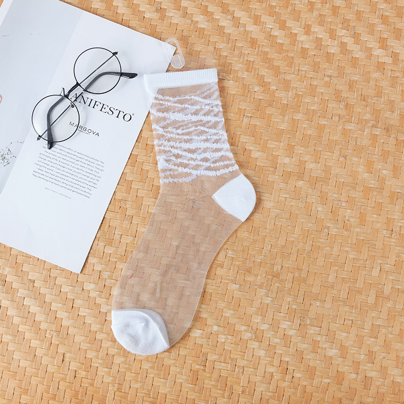sexy Spitze Gittergewebe Fischnetz Socken Gemischte Faser Transparente strecken Elastizität Knöchel Netz Garn Dünne Frauen Coole Socken 1 paar = 2 stücke ws187: Fuchsie