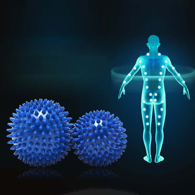 PVC Hand Massage Ball Trigger Point Fitness Ball Portable Physiotherapy Hand Foot Pain Relief Yoga Balls Training Grip Ball