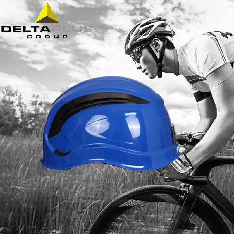 DELTAPLUS Hard Hat Ventilated Sports Helmet Mountaineering Outdoor Rock Climbing Riding Rescue Safety Helmet