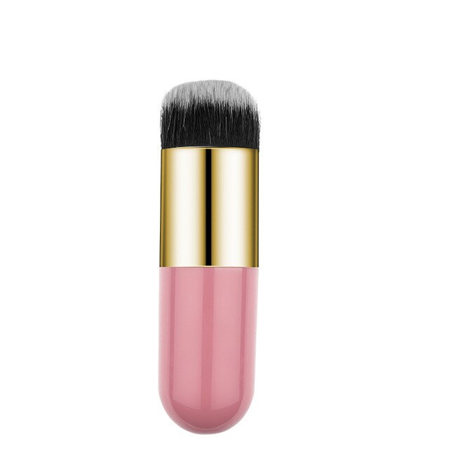Small fat pile foundation brush blush brush high-gloss brush powder paint makeup brushes: Pink Gold