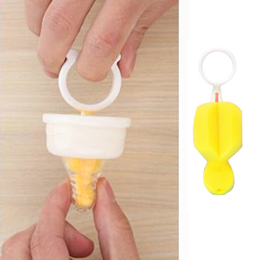 360 graus de mamilo de garrafa de bebê escova não-tóxico esponja mamilo escova de limpeza de boca larga marca mamilo universal nipple escova de limpeza