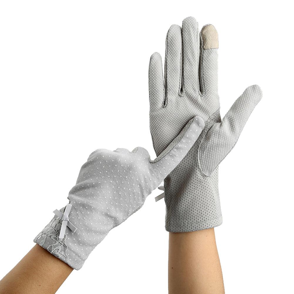 Kant Zon-proof Handschoenen Rijden antislip Dunne Handschoenen vrouwen Touchscreen Handschoenen Vrouwen Lace Zon- proof Handschoenen