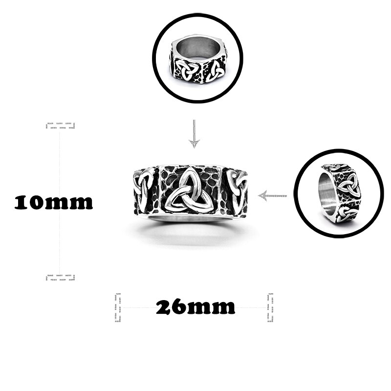 Viking Runes Arrow Stainless Steel Earrings