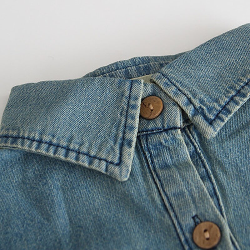 MILANCEL-combinaison denim pour bébé | Nouvelle combinaison d'automne pour bébés garçons à manches longues à col rabattu, tenue bébé