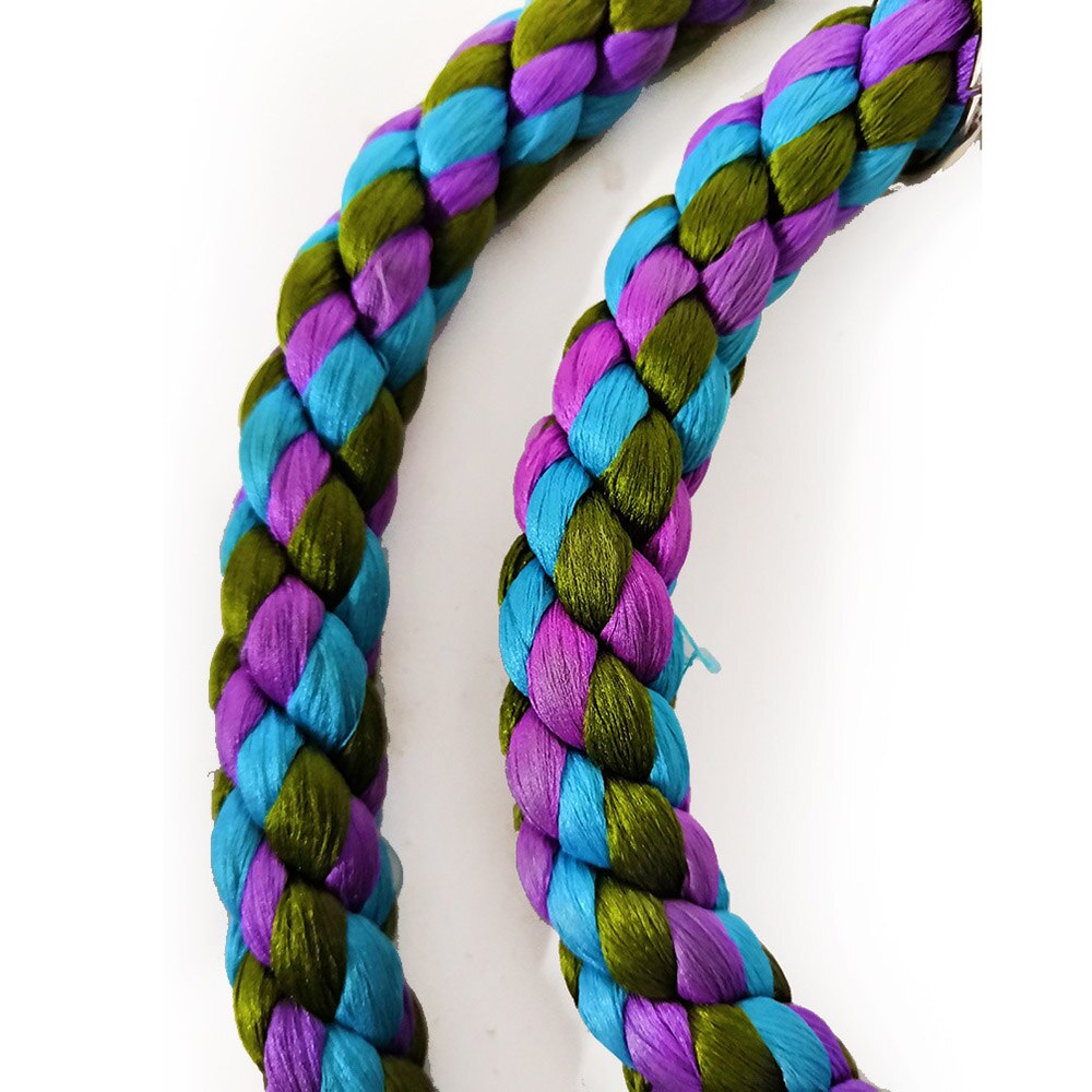 Bird Toy Woven Cotton Rope Parrot Swing Toy Funny Geometric Bird Stand Chewing Rack Parrot Hanging Playing Toys Bird Accessories