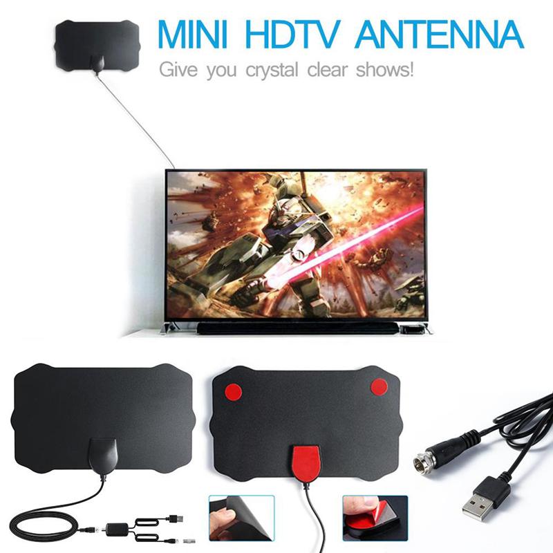 Antena Digital HDTV de 120 millas de Antena HD para interiores con amplificador de señal TV Radius Surf Fox Antena HD TV antenas aéreas