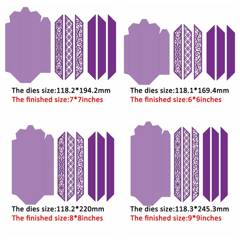 Photo Frame Square Shadow box Metal Cutting Dies Stencil Scrapbook Album Embossing For Card Making Handcrafts Decor