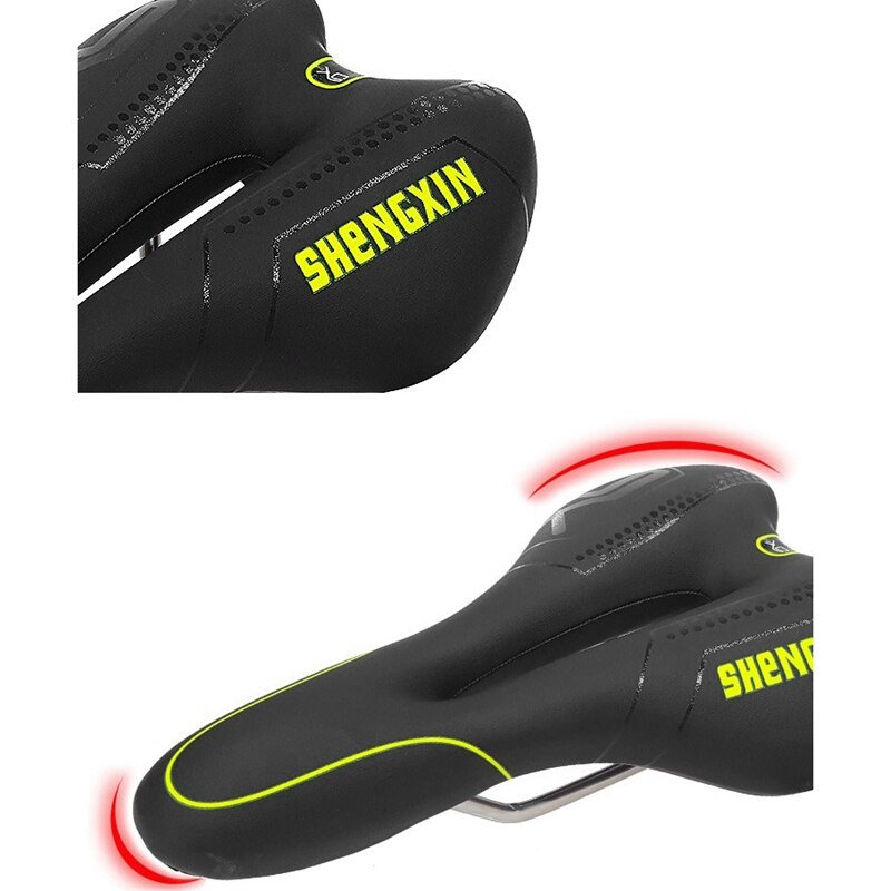 SHENGXIN Mountain Bike Saddle Seat Middle Waterproof Hollow Breathable Road MTB Bicycle Seat Cushion Bicycle Accessories