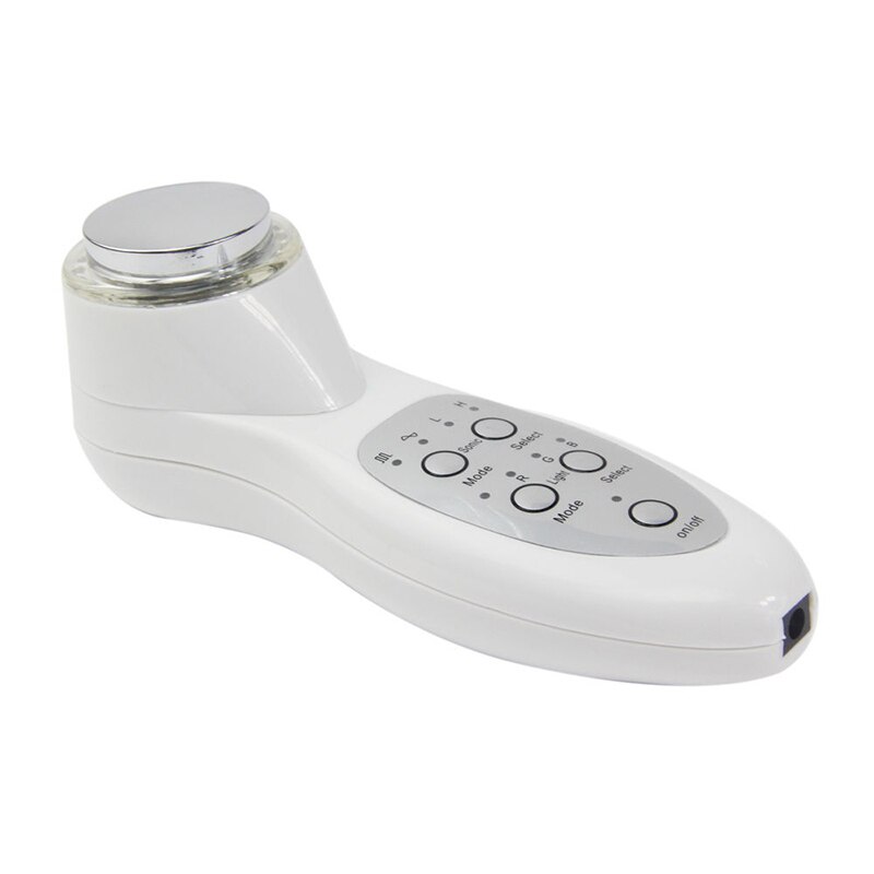 Rechargeable 7 Color LED Photon Ultrasound Face Rejuvenation Instrument Ultrasonic Sonic Facial Cleaner Lifting Device USB