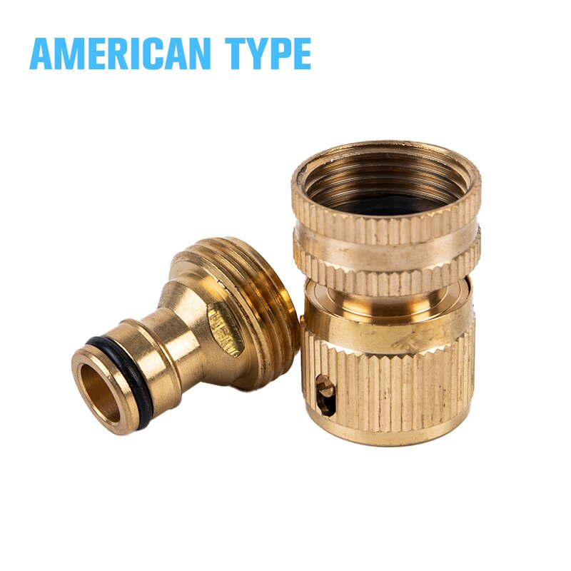 3/4 Inch Tuinieren Slang Snelkoppeling Voor Watering Sproeikop Messing Connect Fitting Tool Voor Tuin Connector Accessoires: A