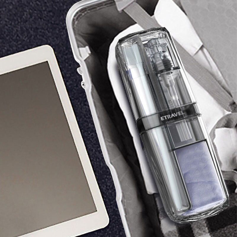 Toiletries Storage Box Multifunctional Travel Toothbrush Comb Towel Transparent Storage Cup Potable Bathroom Toiletry Set Box