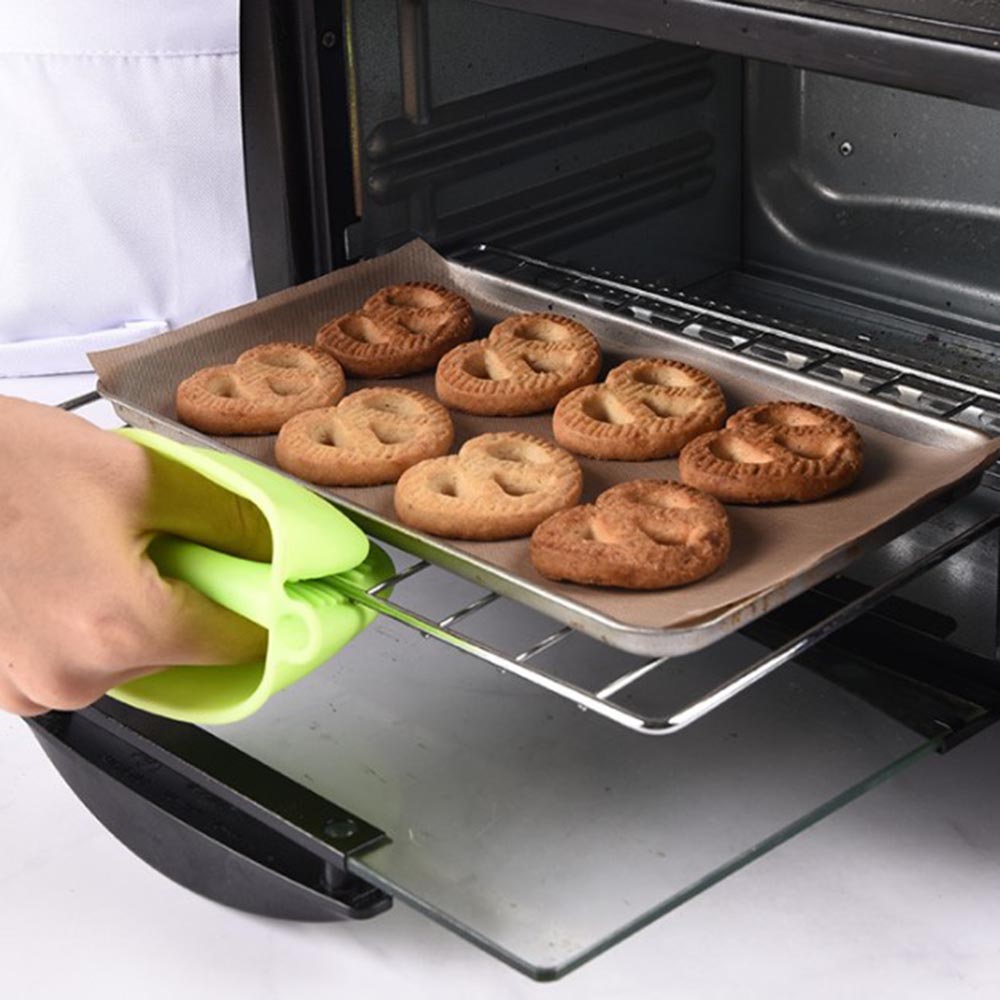 3Pcs Fiberglass Sheet Non Stick Baking Mat High Temperature Reusable 40*60cm Make Cakes, Breads, Cookies, Barbecue