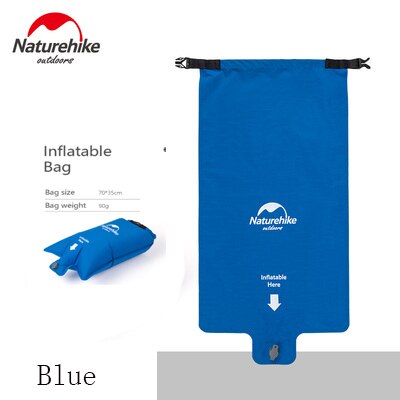 Matelas gonflables d'air de coussin de couchage de Camping de naturetrekking avec le coussin de couchage extérieur ultra-léger d'oreiller pour la randonnée Trekking: Blue air bag