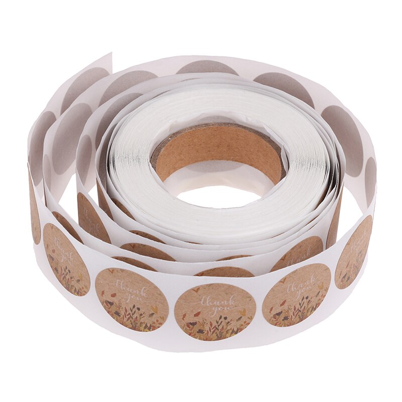 500Pcs/Roll Dank U Stickers Seal Labels Handgemaakte Custom Sticker Voor