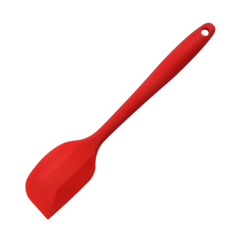 Nicht-Stock Silikon Creme Spachtel Schaber Löffel Öl Pinsel Wärme-Beständig Spatel flexibel Küche Utensilien Backen Kochen Werkzeuge: L Schaber rot