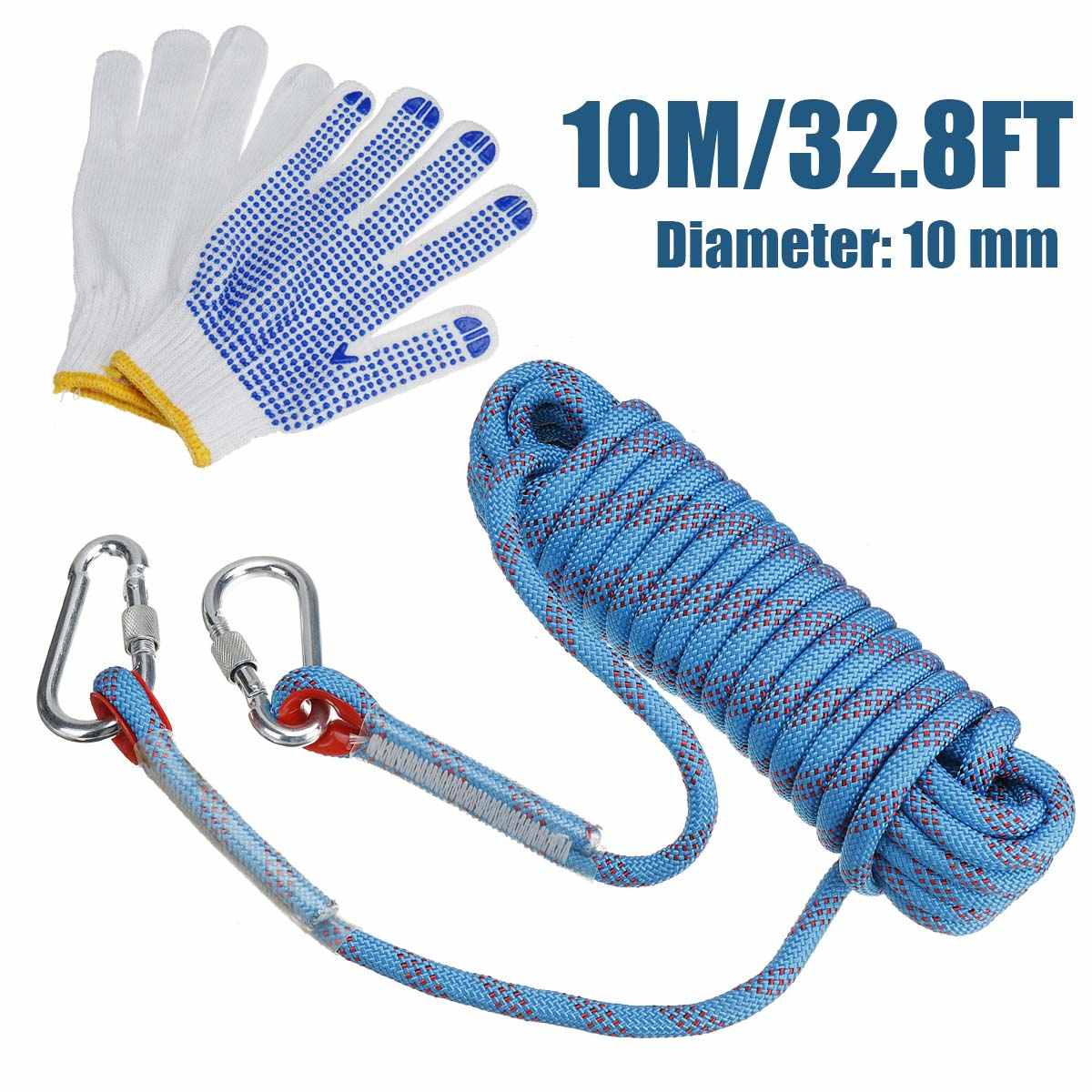 Sling For Rappelling 10mm 10M Waterproof Antiskid Tree Rock Climbing Sa... – Grandado