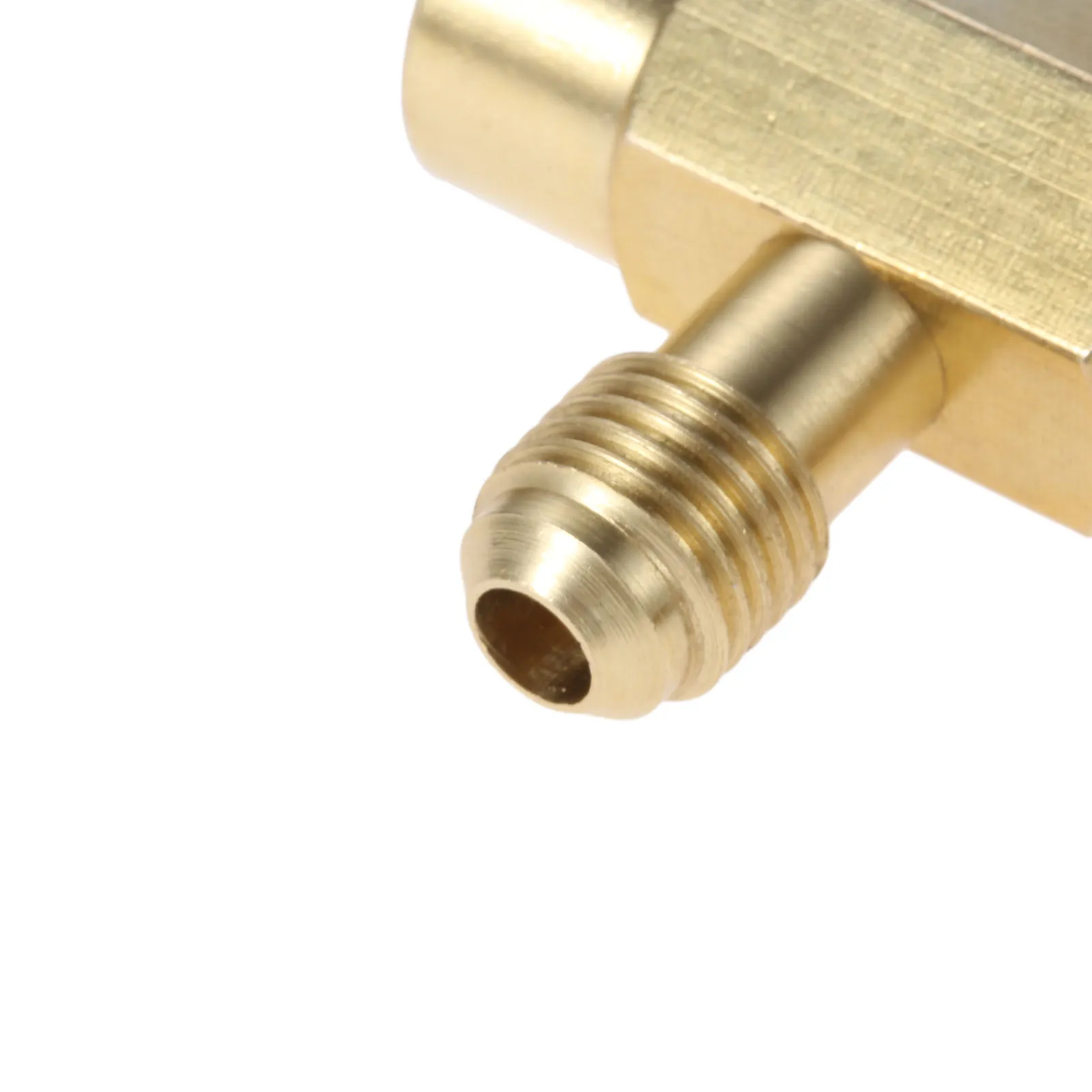 1pc messing  r12 r22 r134a dåse konisk dispenser til selvforseglende ac kølemiddel flaskeåbner ventil gevind 7/16 &quot; -28 unf