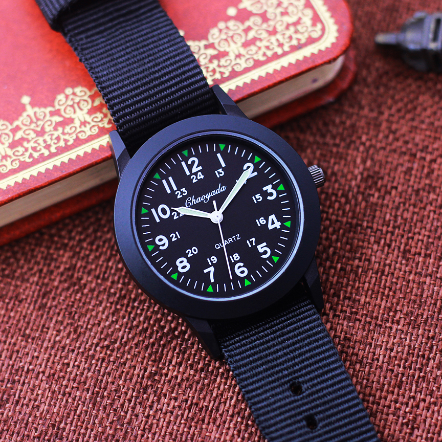 2024 célèbre chaoyada enfants garçons filles étudiants homme toile respirant résistant à la sueur 24 heures montres