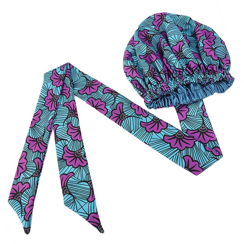 Kids Satijn Gevoerd Hoofddeksels Krullend Haar Bonnet Voor Slapen Afrikaanse Kinderen Hoofd Sjaal Mutsen Caps Jongen Meisjes Wrap Hoofd: 5