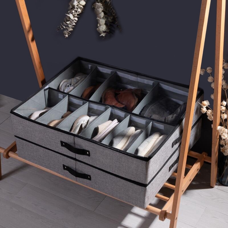 Caja de zapatos transparente organizador de cajones para almacenamiento de zapatos caja plegable para almacenamiento de zapatos en casa debajo de la cama