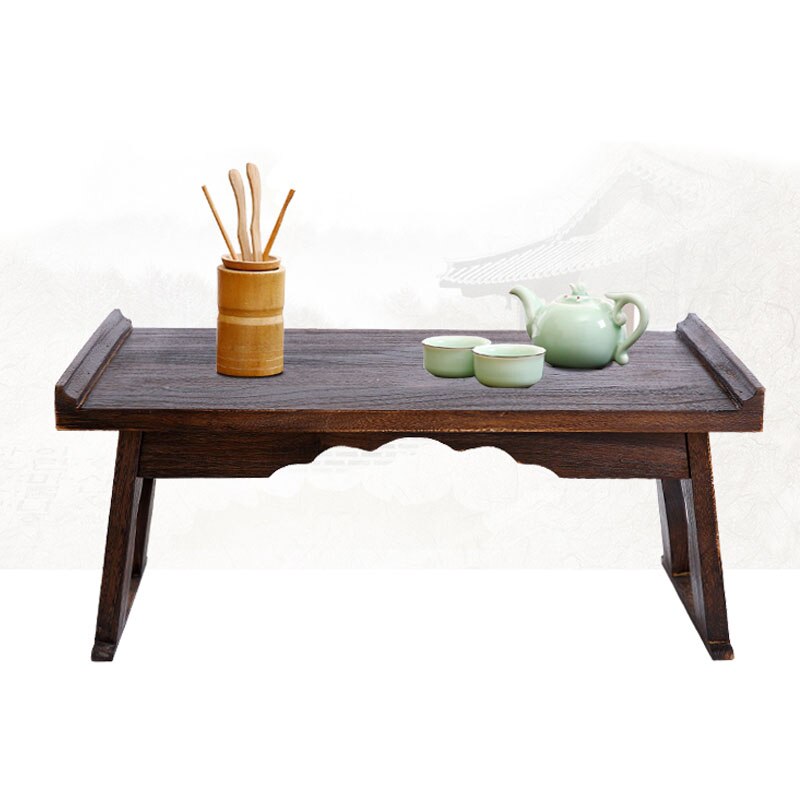 Table basse chinoise en bois 80x44cm, petite Table d'appoint de salon pour thé et café, Table de thé Gongfu Antique