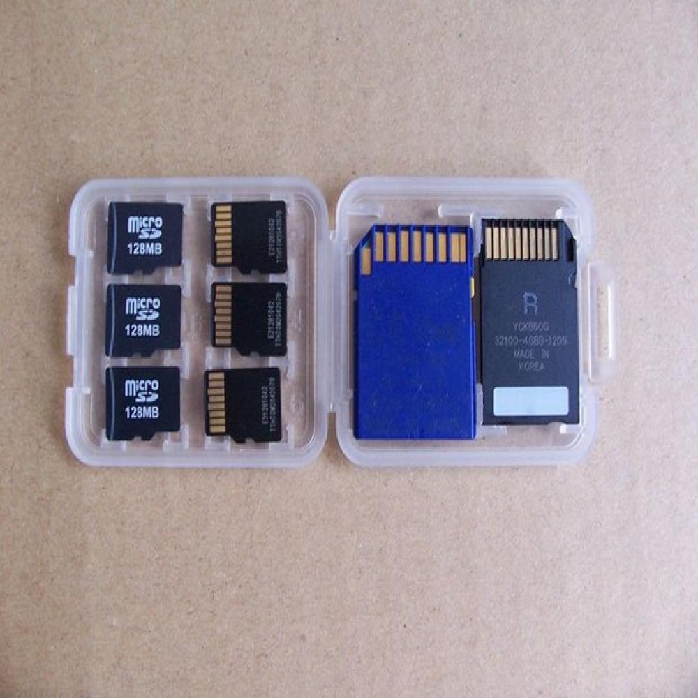 8 Slots Micro SD TF SDHC MSPD Geheugenkaart Protecter Box Storage Case Houder