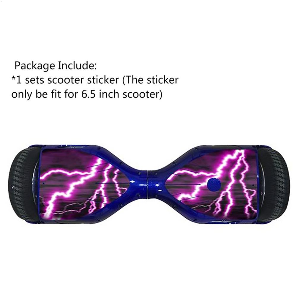 Waterproof Hoverboard Cover Adhesive Decal NonSlip Scooter Skin Protective Wrap Balance Board Graphics Skateboard Stickers: black