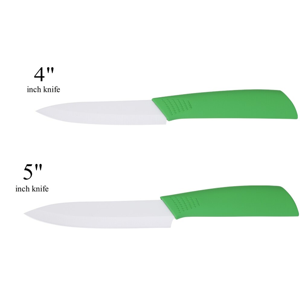 Zirconia Keramische Mes 3 "Paring 4" Utility 5 "Snijden 6" Koksmes Wit Blad Keukenmessen keramische Messen Koken Gereedschap: 4inch and 5inch