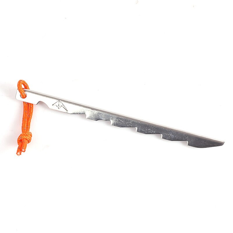 304 Stainless Steel Titanium Tent Peg V Shape Titanium Spike Windproof Outdoor Camping Ground Nails Traveling Tent Accessories