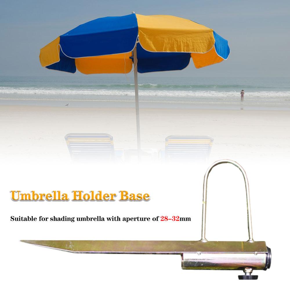 Outdoor Umbrella Base Adjustable Plastic Sun Beach Patio Umbrella Sand Ground Fixing Tools Anchor Stand Spike Auger Keep Holder