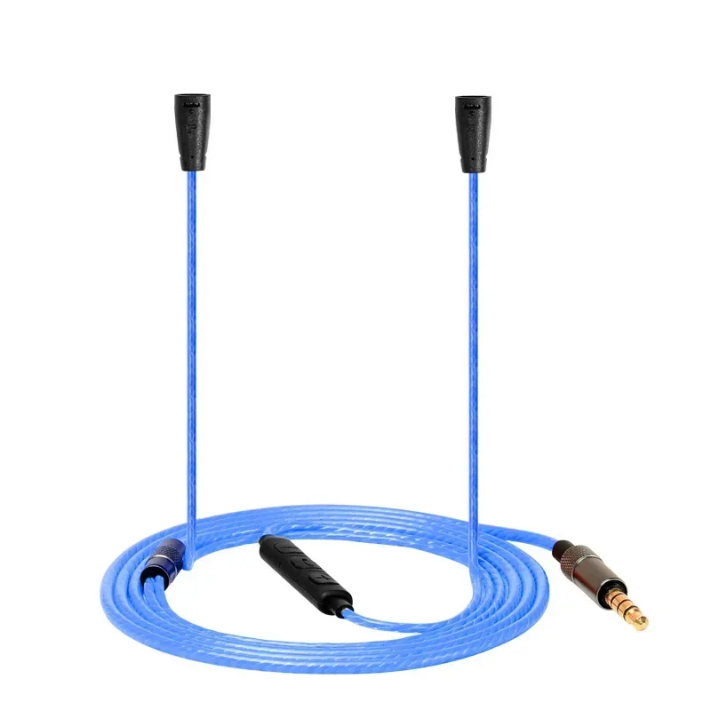 For Sennheiser IE80S IE80 IE8 IE8i Earphone Replaceable 3.5mm to 2-pin Single Crystal Copper Cable