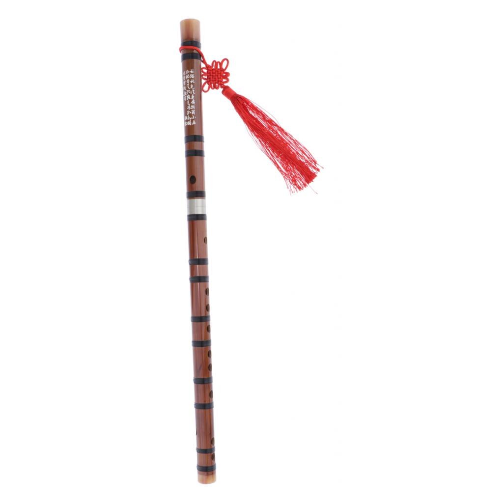 Handmade Bitter Bamboo Flute Musical Woodwind Instrument F Key for Beginner