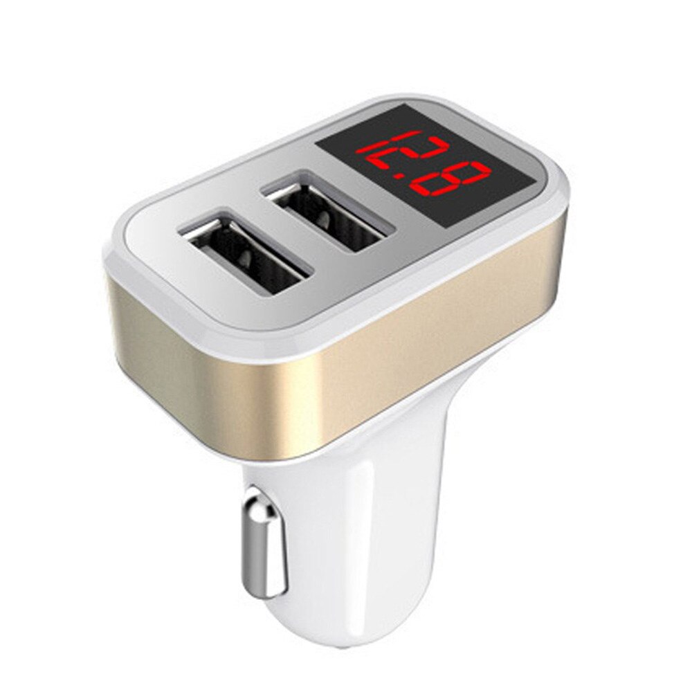 Cargador de coche USB Dual 3.8A, carga rápida adaptable para iPhone, Samsung Galaxy