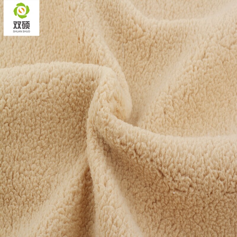 Shuanshuo lmitation lam kashmir varm vinter tøj fortykket foring bomuld fløjl tykt stof en halv meter