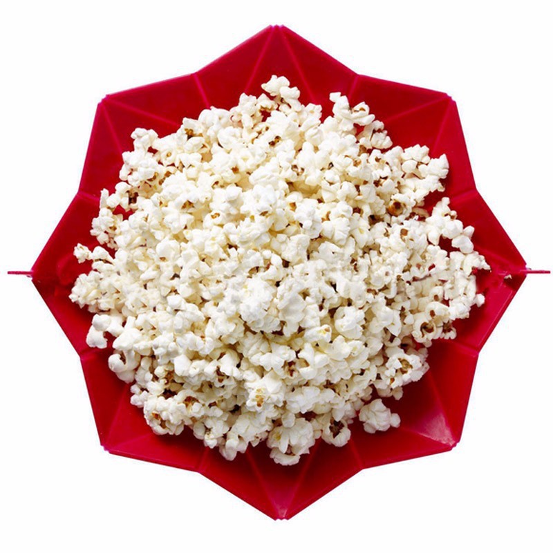 Seau à Popcorn pliable en Silicone, 16x11 cm bricolage fait maison, pour four à micro-ondes