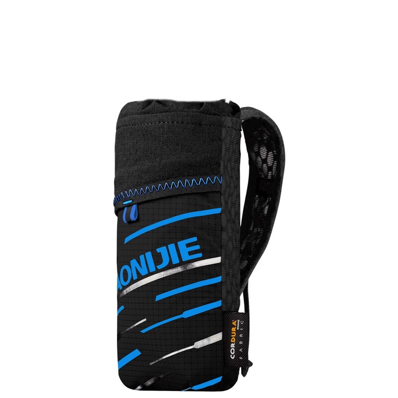 Aonijie ultralichte hydratatiepack, handtas voor zachte drinkflessen, waterfleshouder, telefoonhouder, etui voor outdoor kamperen en wandelen: Donkerblauwe tas