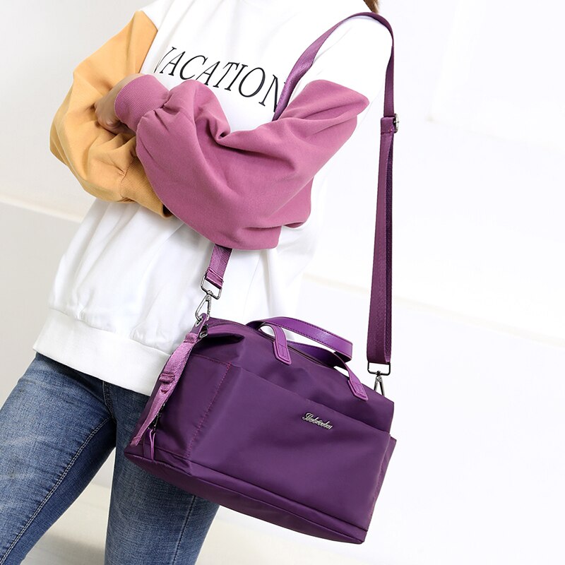 Dames Multi-Pocket Mode Grote Waterdichte Oxford Tote Bag Toevallige Nylon Schoudertas Mummie Zak Grote Capaciteit Canvas Tas