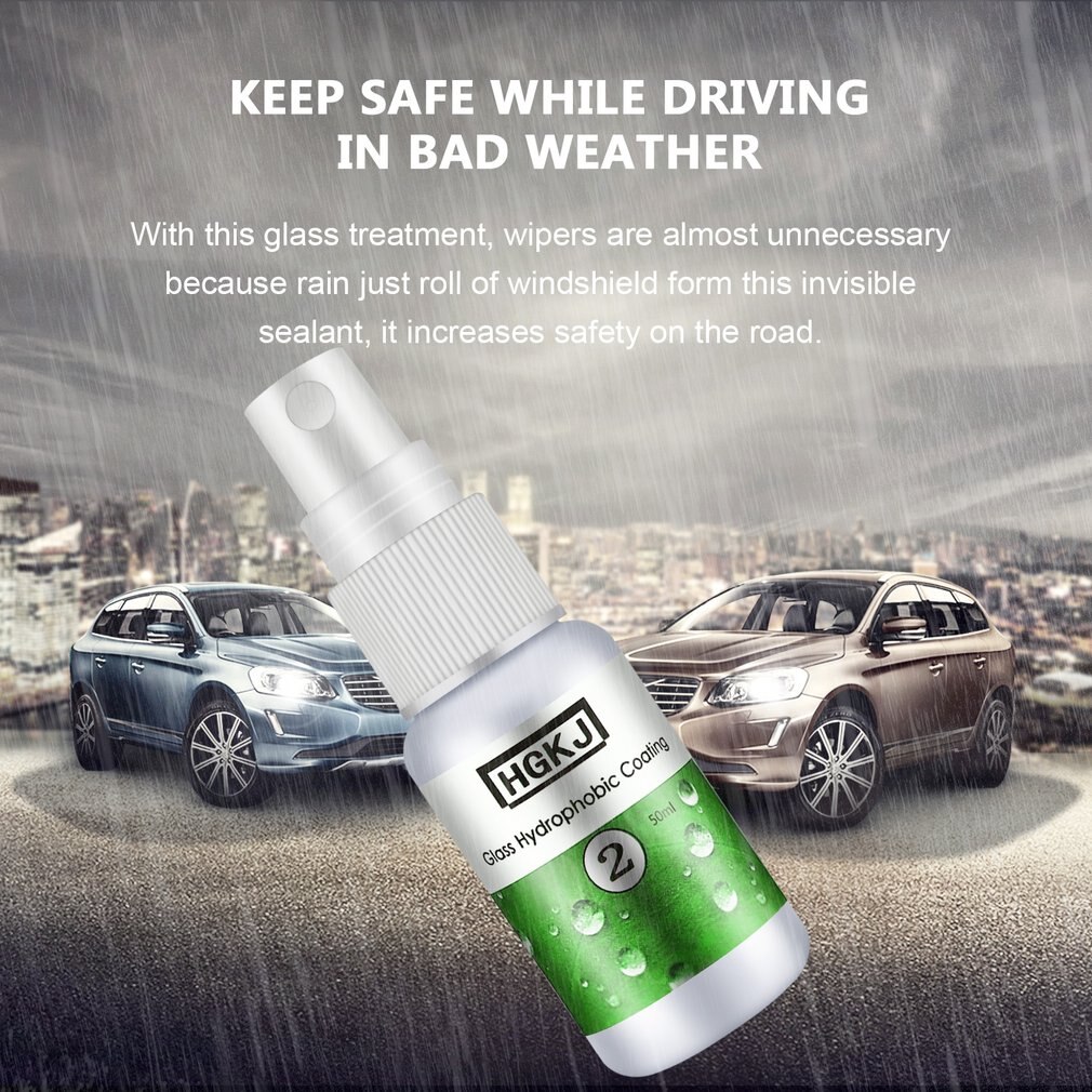 Car Glass Windshield Rearview Mirror Side Windows Rainproof Hydrophobic Coating Auto Maintenance Accessories for Safe Driving