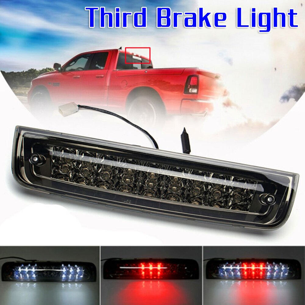 Third Tail lamp Brake Tail Lamp Bulb Chrome Rear Accessory Red And White