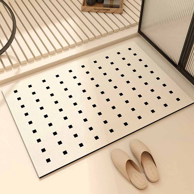 Bathroom diatom mud floor mat non-slip absorbent quick-drying foot mat household toilet entry toilet absorbent mat: 50x160cm / Yellow