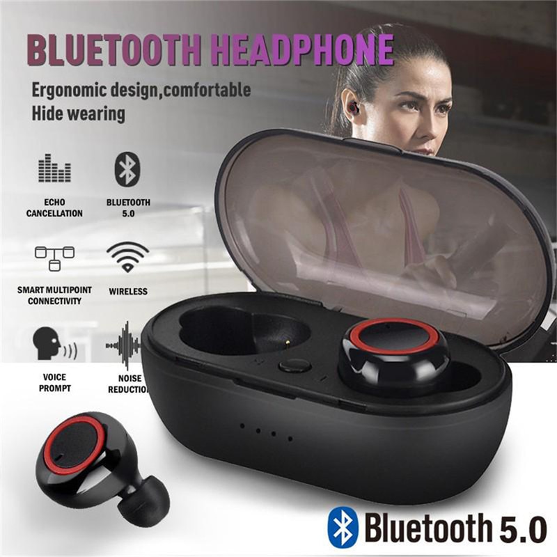 Ottwn Tws Draadloze Koptelefoon Bluetooth V5.0 Draadloze Bluetooth Hoofdtelefoon Sport Oordopjes Headset Met Microfoon Voor Iphone Xiaomi