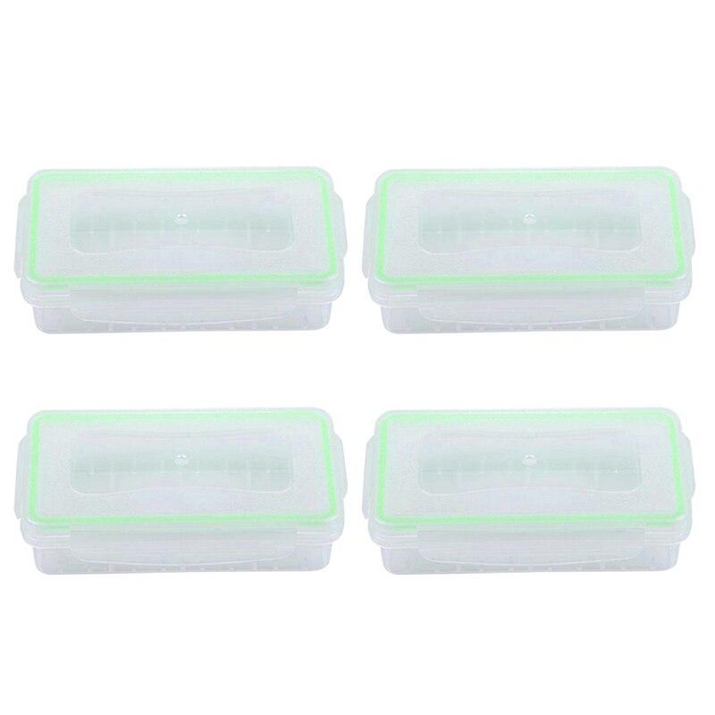 1 Pc/2 Pcs/4 Pcs Clear Plastic Waterdichte Batterij Storage Case Houder Organizer Voor 18650 16340 Batterijen met Case Bag 8899