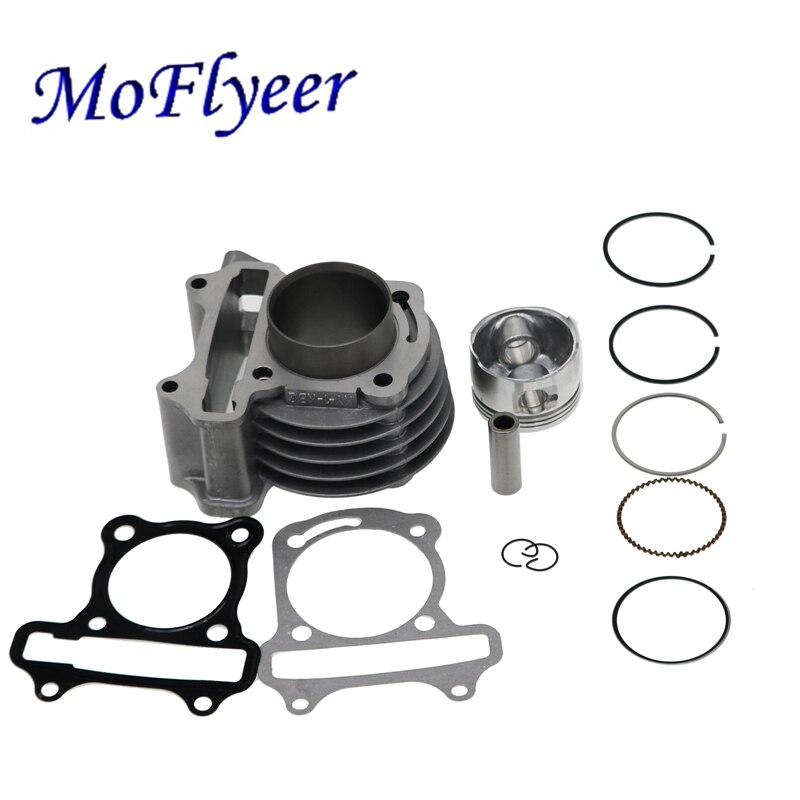 Moflyeer  gy6 39mm 44mm 47mm 50mm big bore kit cylinder stempelringsæt til scooter knallert 139 qmb  gy6 50 60 80 100 cc