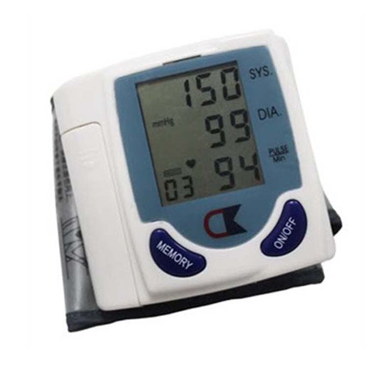 Automatisk digital arm håndled blodtryksmåler armbånd måler enhed hjerteslag maskine automatisk blodtryksmåler manual