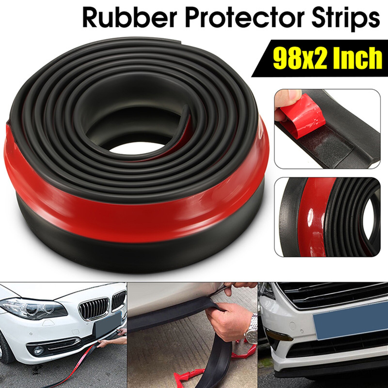 Rubber Voor Auto Bumper Protector Rubber Auto Protector Voorbumper Guards Lip Mouldings Splitter Chin Body Auto Bumper Buitenkant