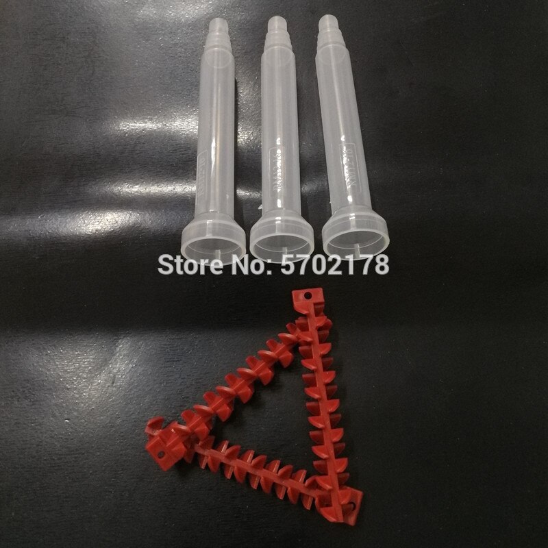 5pc/bag Adhesive Dynamic Mixing Nozzle AB Glue Quick Mixer RM12-16 Round Mixed Tube