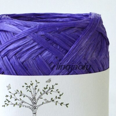 Japansk naturfiber raffia hatpose og papirtråd: R