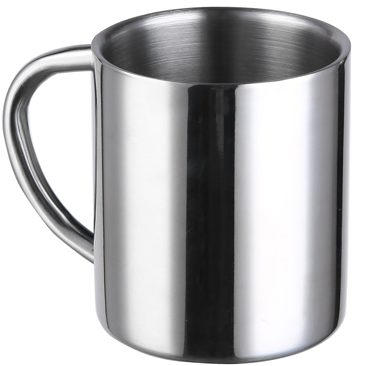 1pc Draagbare Water Cup Rvs Double Wall Mok Koffie Kruik Reizen Melk Thee Cup Voor Huis Kantoor Drinkware
