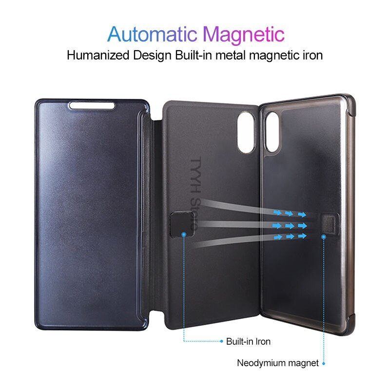 accorto Caso Dello Specchio per Vivo V19 Custodie Fundas Magnetico di Vibrazione del Cuoio Della Copertura per VIVO V19 Cassa Del Telefono per VivoV 19 vivoV19 Telefono etui